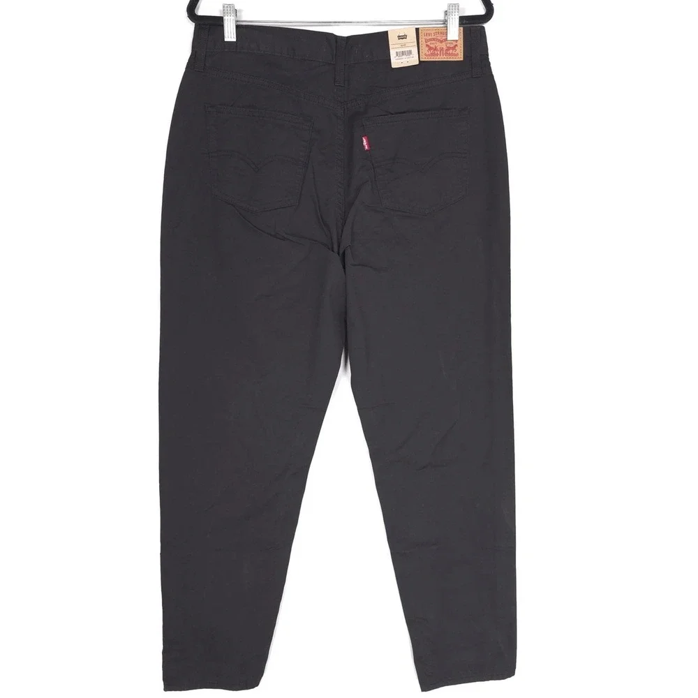 Levi's New 80s‎ Mom Jeans Women 32x29 Black Pants HR Relaxed Tapered A3506-0321